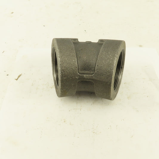 2" NPT Class 300 Malleable Iron 45° Elbow Black Pipe Fitting