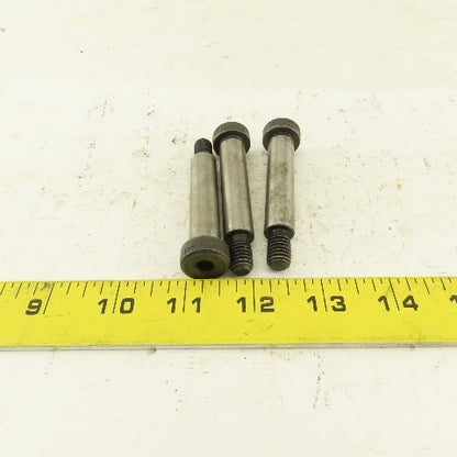 1/2" Shoulder Dia. X 2-1/4" Length 3/8-16 Hex Socket Shoulder Bolt Lot Of 3