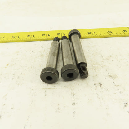 1/2" Shoulder Dia. X 2-1/4" Length 3/8-16 Hex Socket Shoulder Bolt Lot Of 3