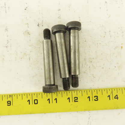 1/2" Shoulder Dia. X 2-1/4" Length 3/8-16 Hex Socket Shoulder Bolt Lot Of 3
