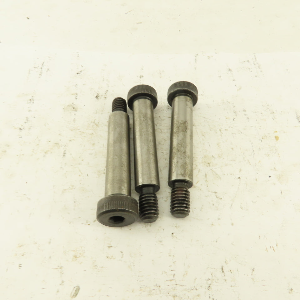 1/2" Shoulder Dia. X 2-1/4" Length 3/8-16 Hex Socket Shoulder Bolt Lot Of 3
