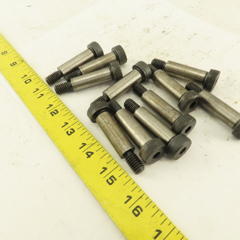 1/2" Shoulder Dia. X 1-1/2" Length 1/2-13 Hex Socket Shoulder Bolt Lot Of 11