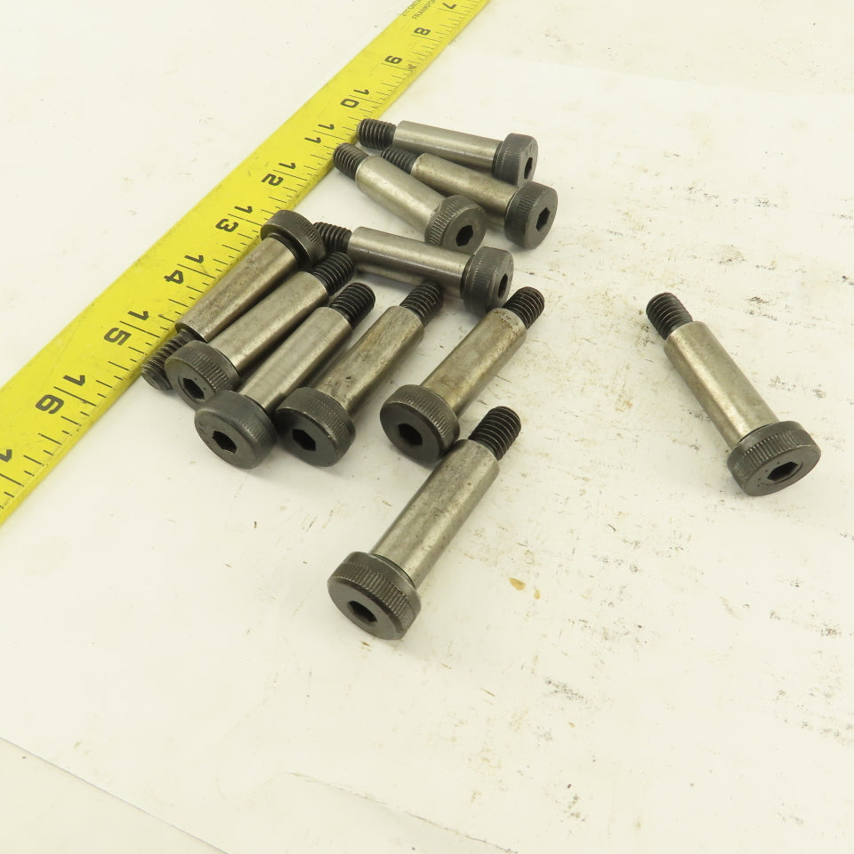 1/2" Shoulder Dia. X 1-1/2" Length 1/2-13 Hex Socket Shoulder Bolt Lot Of 11