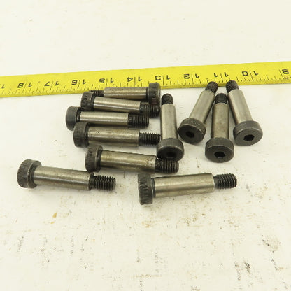 1/2" Shoulder Dia. X 1-1/2" Length 1/2-13 Hex Socket Shoulder Bolt Lot Of 11