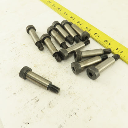 1/2" Shoulder Dia. X 1-1/2" Length 1/2-13 Hex Socket Shoulder Bolt Lot Of 11