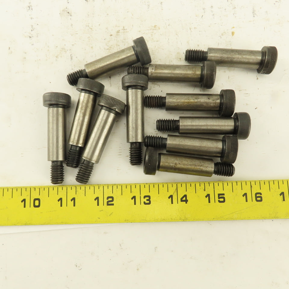 1/2" Shoulder Dia. X 1-1/2" Length 1/2-13 Hex Socket Shoulder Bolt Lot Of 11