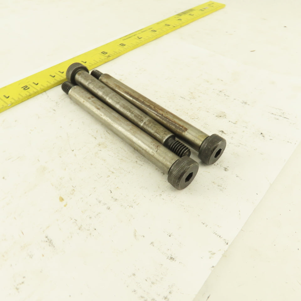 1/2" Shoulder Dia. X 4-1/4" Length 3/8-16 Hex Socket Shoulder Bolt Lot Of 3