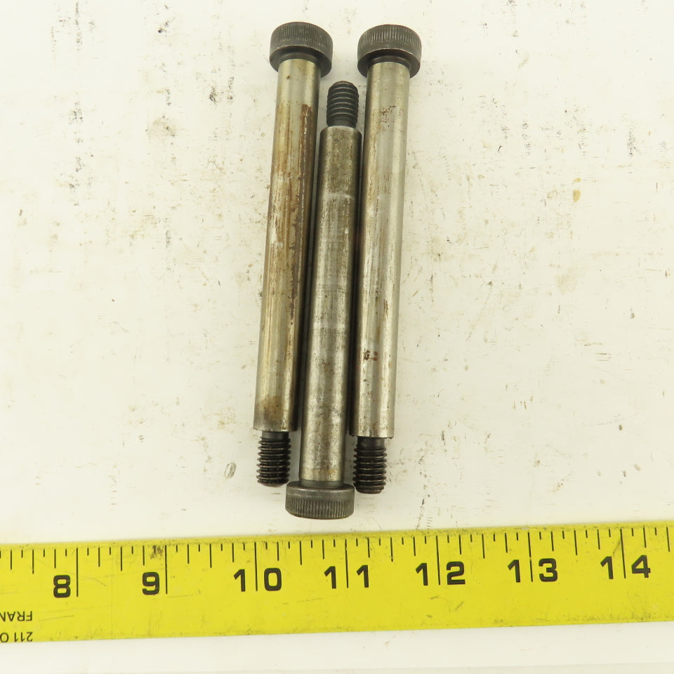 1/2" Shoulder Dia. X 4-1/4" Length 3/8-16 Hex Socket Shoulder Bolt Lot Of 3