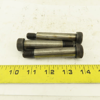 1/2" Shoulder Dia. X 4-1/4" Length 3/8-16 Hex Socket Shoulder Bolt Lot Of 3