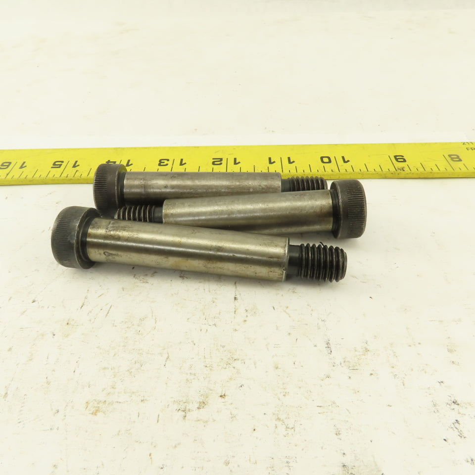 1/2" Shoulder Dia. X 4-1/4" Length 3/8-16 Hex Socket Shoulder Bolt Lot Of 3
