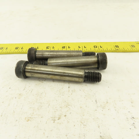 1/2" Shoulder Dia. X 4-1/4" Length 3/8-16 Hex Socket Shoulder Bolt Lot Of 3