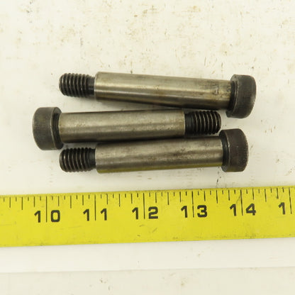 1/2" Shoulder Dia. X 4-1/4" Length 3/8-16 Hex Socket Shoulder Bolt Lot Of 3