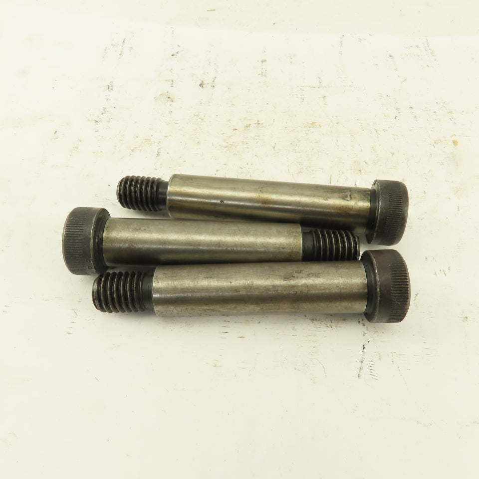 1/2" Shoulder Dia. X 4-1/4" Length 3/8-16 Hex Socket Shoulder Bolt Lot Of 3