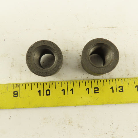 36-3/4 x 1/2" Forged Steel Pipe Coupling Socket Weld 3000# lot of 2