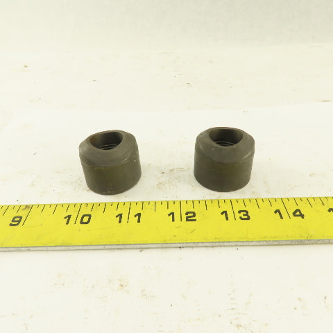 36-3/4 x 1/2" Forged Steel Pipe Coupling Socket Weld 3000# lot of 2