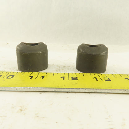36-3/4 x 1/2" Forged Steel Pipe Coupling Socket Weld 3000# lot of 2