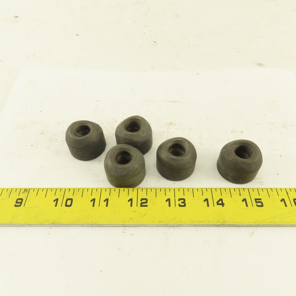 36-1/2 x 1/4" Forged Steel Pipe Coupling Socket Weld 3000# lot of 5