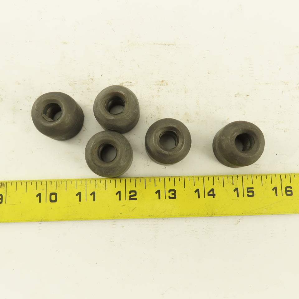 36-1/2 x 1/4" Forged Steel Pipe Coupling Socket Weld 3000# lot of 5