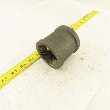 2"x2"x1/2" NPT Malleable Iron Reducing Tee Black Pipe Fitting