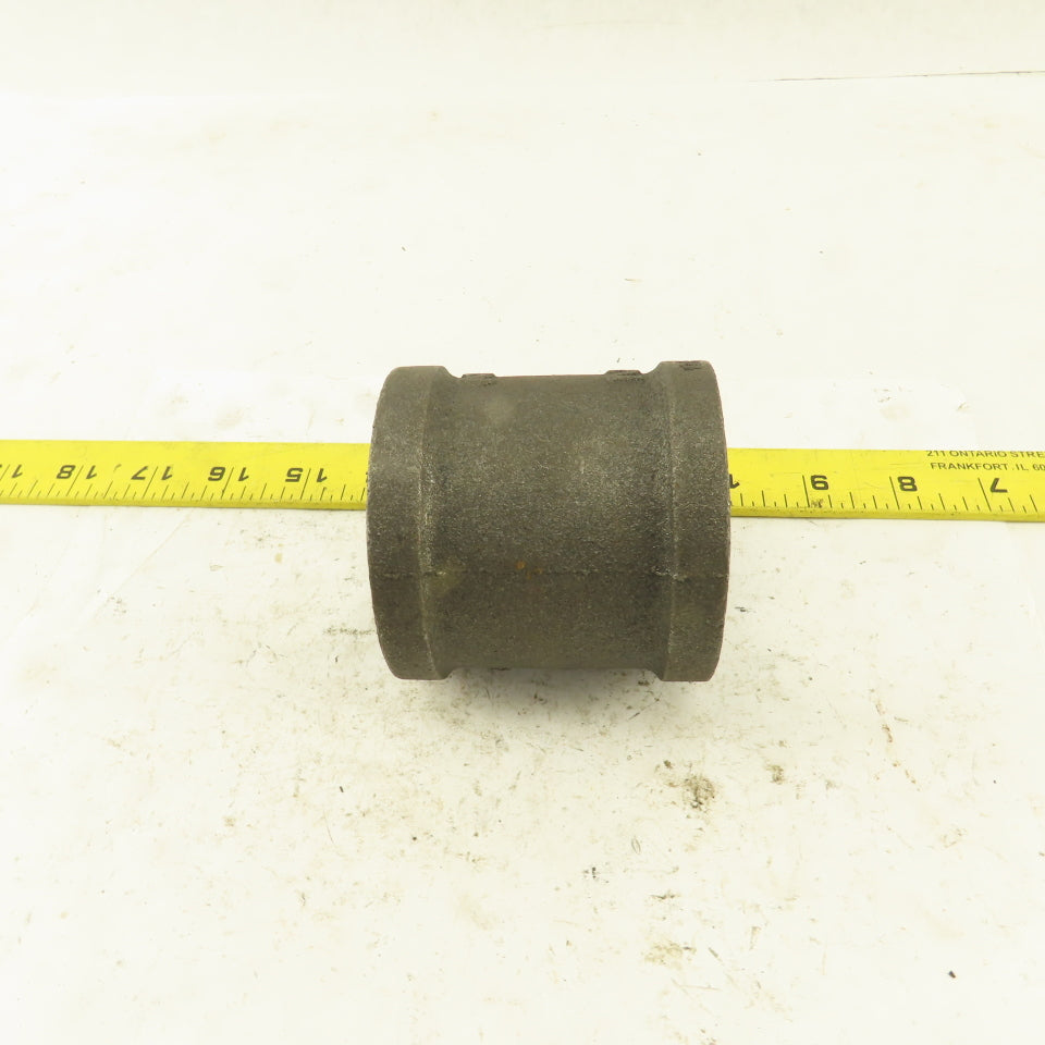 2"x2"x1/2" NPT Malleable Iron Reducing Tee Black Pipe Fitting