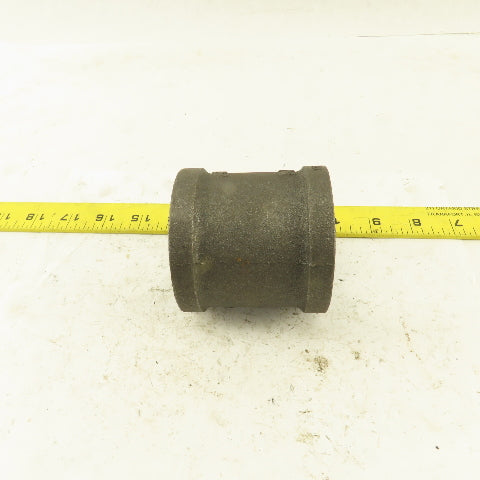 2"x2"x1/2" NPT Malleable Iron Reducing Tee Black Pipe Fitting