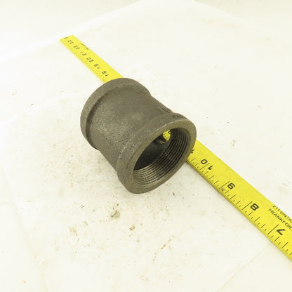 2"x2"x1/2" NPT Malleable Iron Reducing Tee Black Pipe Fitting