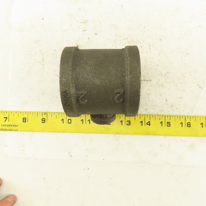 2"x2"x1/2" NPT Malleable Iron Reducing Tee Black Pipe Fitting