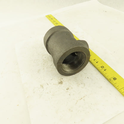 1-1/2"x1-1/2"x 3/4" NPT 300 Malleable Iron Reducing Tee Black Pipe Fitting