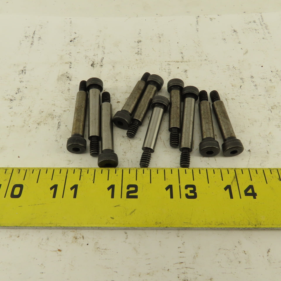 1/4" Shoulder Dia. X 1" Length #10-24 Hex Socket Shoulder Bolt Lot Of 10