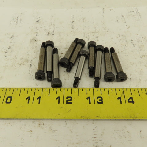 1/4" Shoulder Dia. X 1" Length #10-24 Hex Socket Shoulder Bolt Lot Of 10