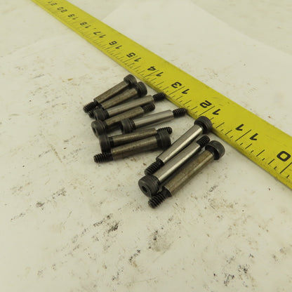 1/4" Shoulder Dia. X 1" Length #10-24 Hex Socket Shoulder Bolt Lot Of 10