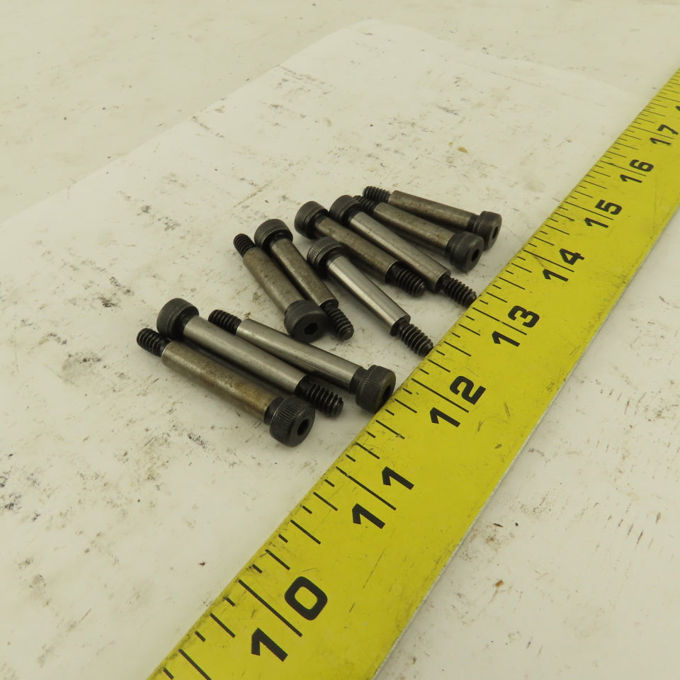 1/4" Shoulder Dia. X 1" Length #10-24 Hex Socket Shoulder Bolt Lot Of 10