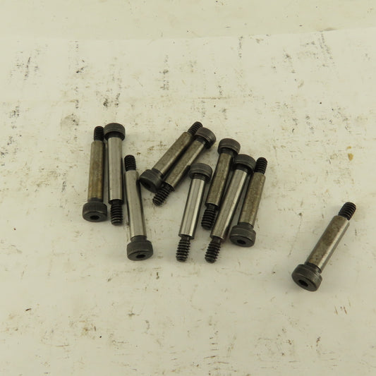 1/4" Shoulder Dia. X 1" Length #10-24 Hex Socket Shoulder Bolt Lot Of 10