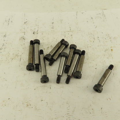 1/4" Shoulder Dia. X 1" Length #10-24 Hex Socket Shoulder Bolt Lot Of 10