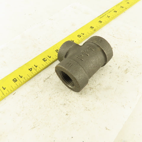 Anvil 3/4"x3/4"x1/2" NPT 300WSP 200WOO Malleable Iron Tee Black Pipe Fitting