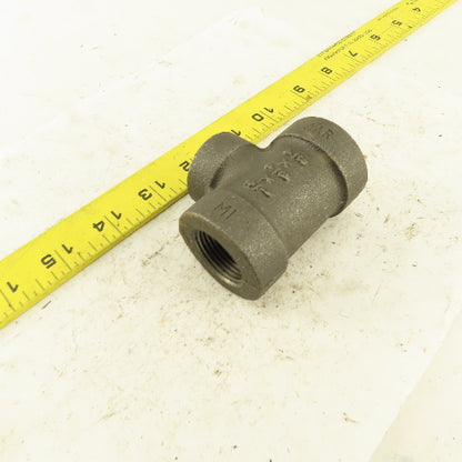Anvil 3/4"x3/4"x1/2" NPT 300WSP 200WOO Malleable Iron Tee Black Pipe Fitting