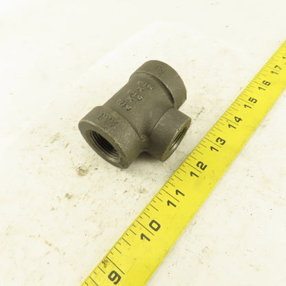 Anvil 3/4"x3/4"x1/2" NPT 300WSP 200WOO Malleable Iron Tee Black Pipe Fitting