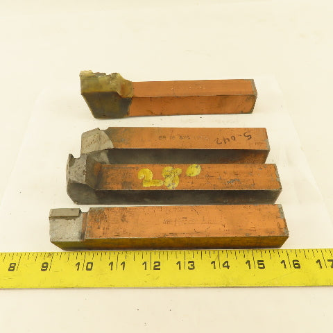 Carboloy FR16 C5 1" Square Shank Indexing Insert Lathe Tool Holder Lot Of 4