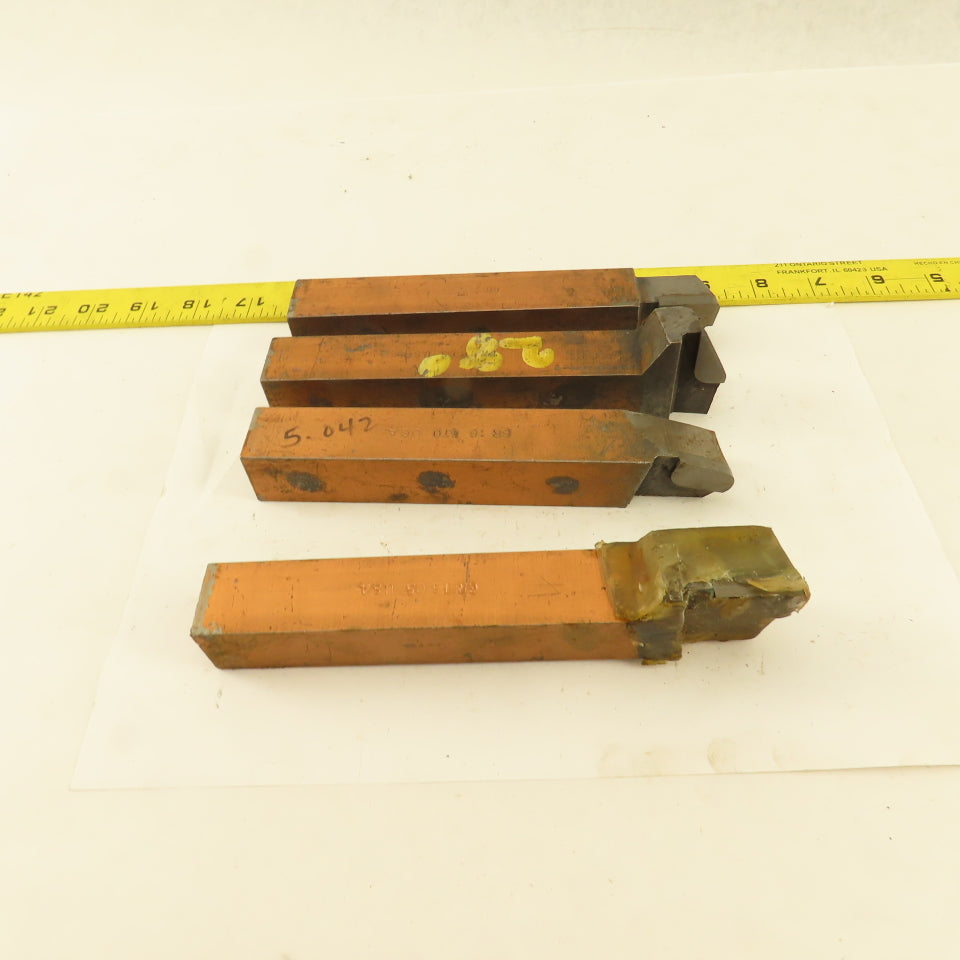 Carboloy FR16 C5 1" Square Shank Indexing Insert Lathe Tool Holder Lot Of 4
