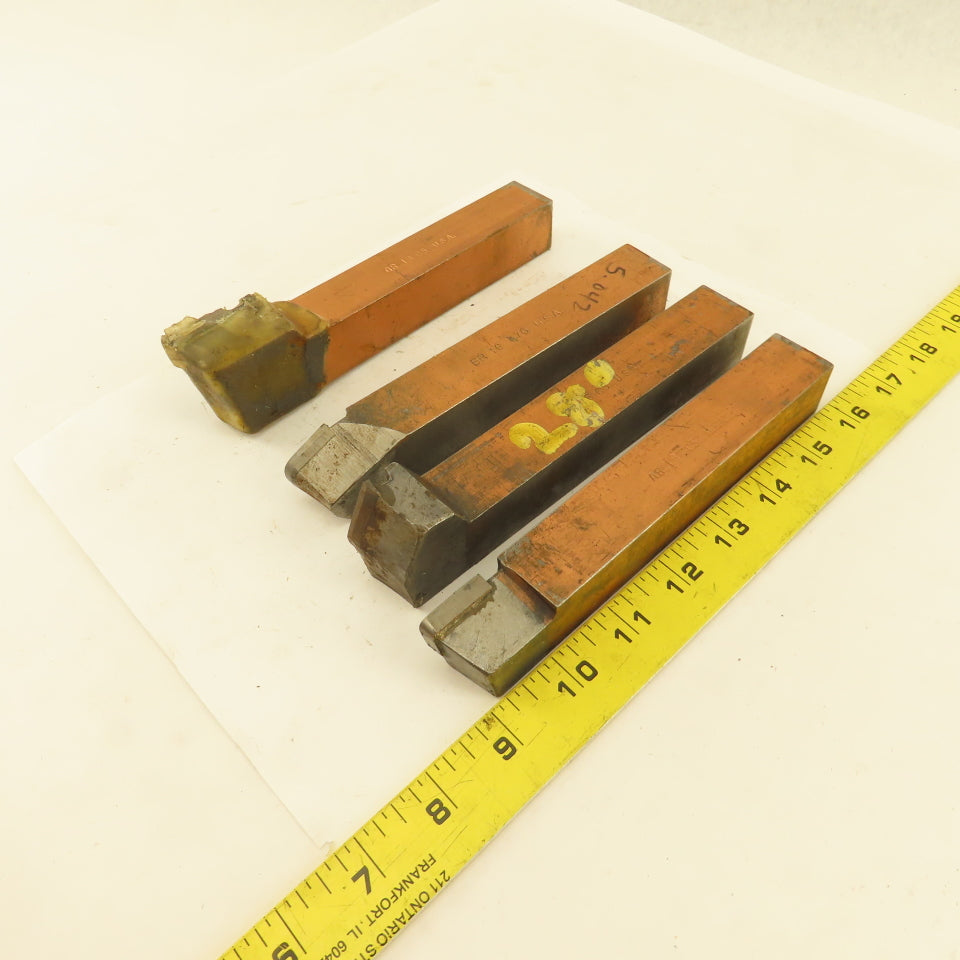 Carboloy FR16 C5 1" Square Shank Indexing Insert Lathe Tool Holder Lot Of 4