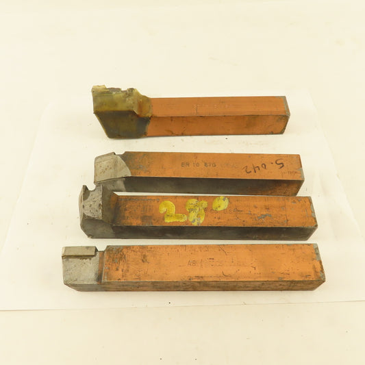 Carboloy FR16 C5 1" Square Shank Indexing Insert Lathe Tool Holder Lot Of 4