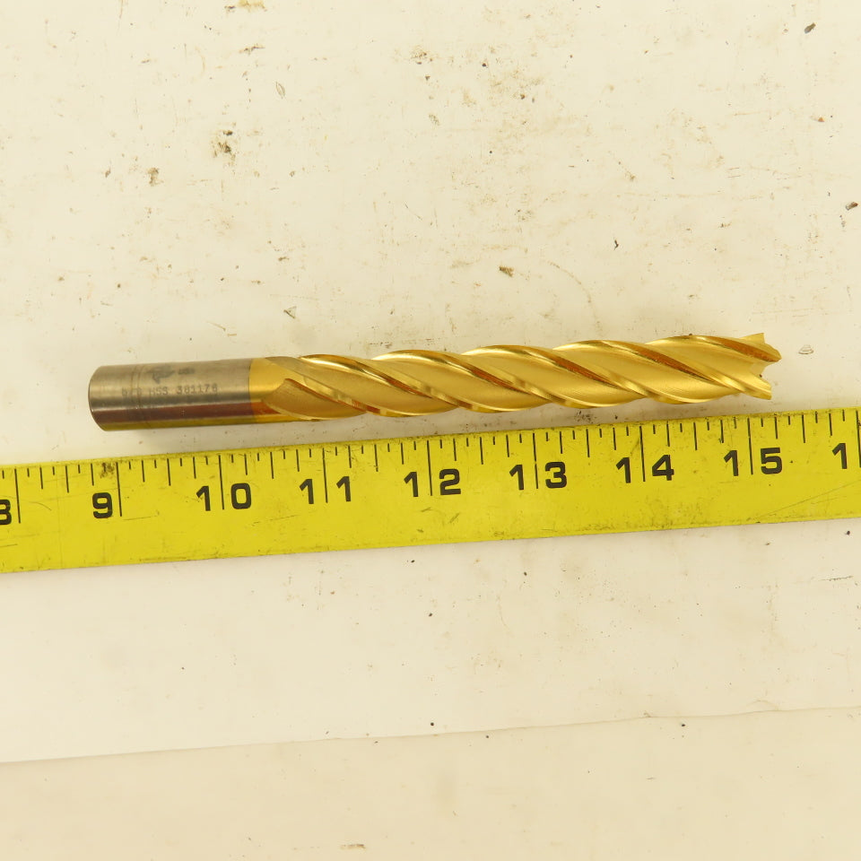 Fastcut 381178 5/8" Cut 4 Flute TiN Coated End Mill