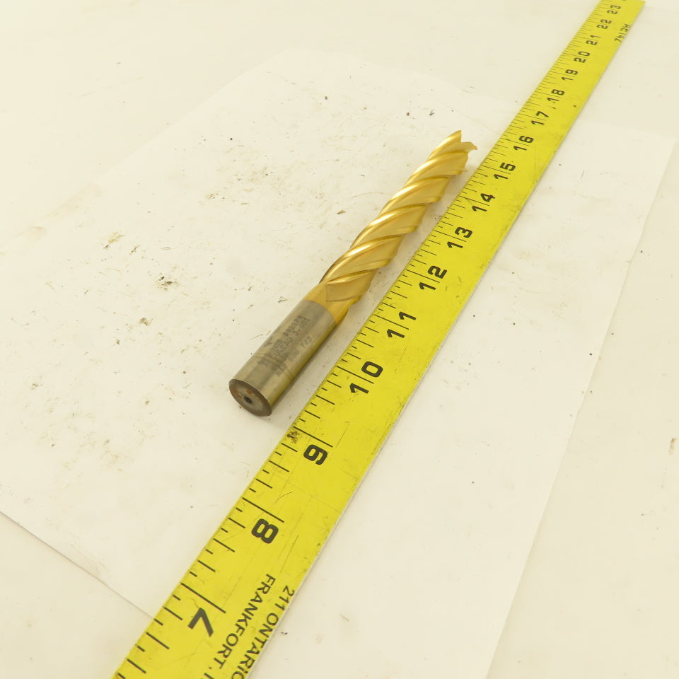 Fastcut 381178 5/8" Cut 4 Flute TiN Coated End Mill