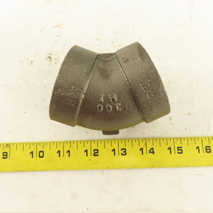 Ward 1-1/4"NPT 300 MI 45° Elbow Black Pipe Fitting