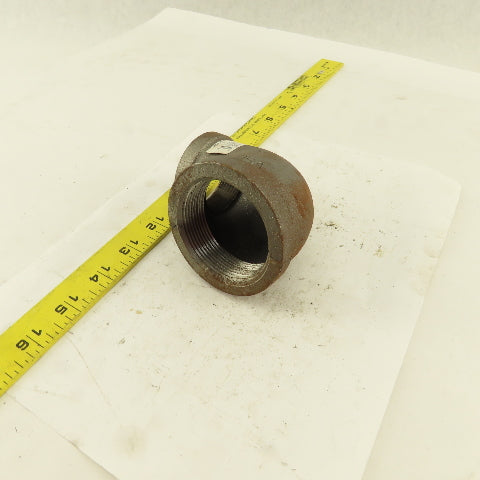 Anvil 2" to 1-1/4 NPT Schedule 40 Malleable 90° Reducing Elbow Black Pipe