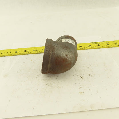 Anvil 2" to 1-1/4 NPT Schedule 40 Malleable 90° Reducing Elbow Black Pipe