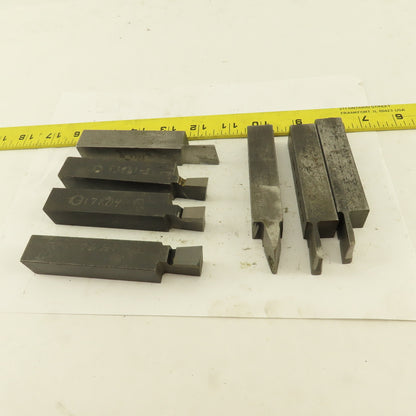 3/4" Square Shank Carbide Tip Turning Grooving Parting Bits Lot Of 7