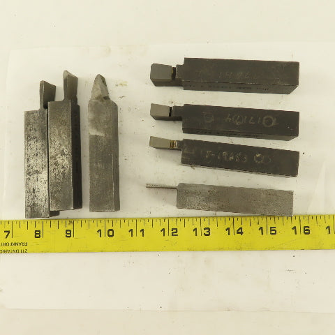 3/4" Square Shank Carbide Tip Turning Grooving Parting Bits Lot Of 7