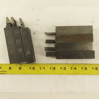 3/4" Square Shank Carbide Tip Turning Grooving Parting Bits Lot Of 7