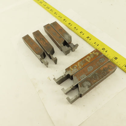 3/4" Square Shank HSS Carbide Tip Internal Grooving Tool Bit Assortment Lot Of 7